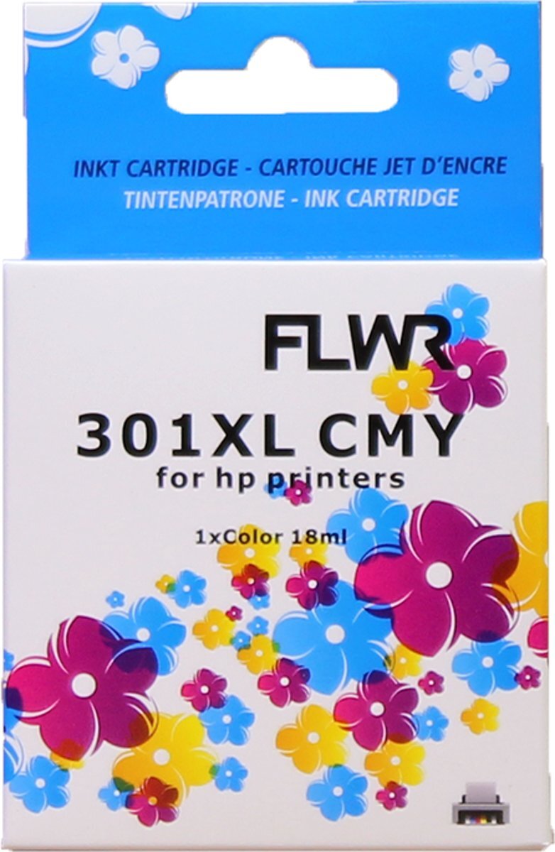 FLWR - Inktcartridge / 301XL / Kleur - geschikt voor HP