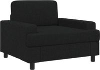 vidaXL - Fauteuil - Zwart - Stof