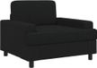 vidaXL - Fauteuil - Zwart - Stof