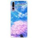 P20 Pro Hanami Bedrukt siliconen hoesje