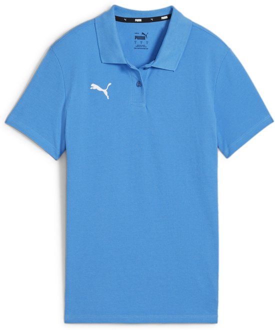 Puma Damespoloshirt TeamGoal Casuals Longsleeve Polo Wmn 658607 XL Katoen Blauw/Wit