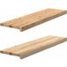 Maison Exclusive - Appuis de fenêtre 2 pièces non traité 90x25x2 cm bois chêne massif
