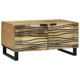vidaXL Salontafel Naturel 80 x 50 x 40 cm Bewerkt hout