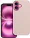 FRAME coque pour iPhone 17, rose poudré