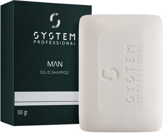 System Professional Man Solid Shampoo 100g - For All Hair Types