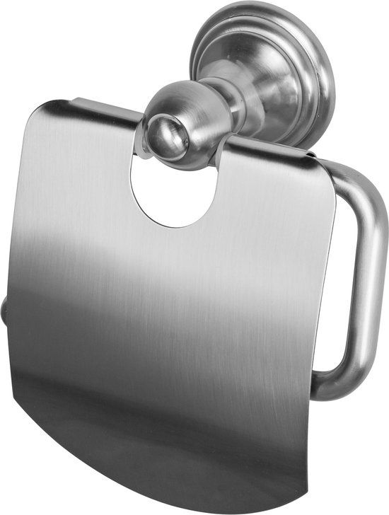 Haceka Allure Toiletrolhouder met Klep Geborsteld RVS - 1208630
