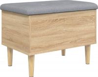 vidaXL Opbergbankje 62x42x46 cm bewerkt hout sonoma eikenkleurig
