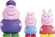 DeQUBE Peppa Pig DeQube Badspeelgoedset, 3 stuks, inclusief George, opa en Peppa