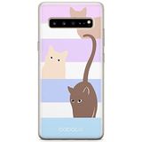 ERT GROUP mobiel telefoonhoesje voor Samsung S10 5G Babaco patroon Cats 014