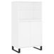 VidaXL Hoge kast, wit, 60x36x110 cm, houtvezel