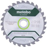 Metabo Cordless Cut Wood Serie - Cirkelzaagblad - 216mm - 28 Tanden