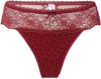 LingaDore DAILY String Vrouwen Ruby wine jacquard Effen XS