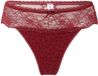 LingaDore DAILY String Vrouwen Ruby wine jacquard Effen XS