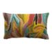 Vivaraise - Coussin Brodé Betty - Motifs Abstraits Mineral, 30x50 Cm, 100% Coton