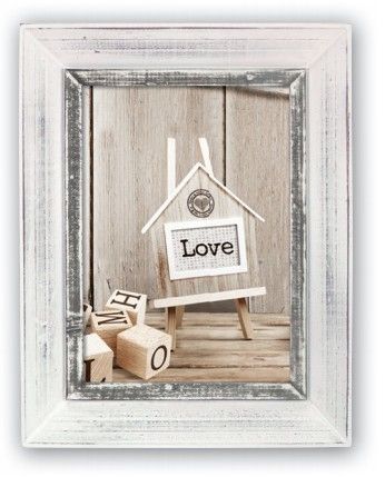 ZEP Athis Single Picture Frame - Grey - Wood - 15 x 20 cm