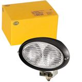 HELLA 1GA 996 161-291 Halogeen-Werklamp - Oval 100 - 12V - Opbouw - Staand - Wegverlichting - Kabel: 2000mm - Stekker: AMP