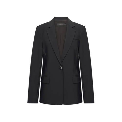 Claudia Sträter travelstof regular blazer zwart