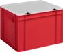 Merkloos Stapelbox met deksel - Opbergcontainer kunststof - Huis organiseren - Voedselveilig polypropyleen - 40 x 30 x 28 cm - Rood