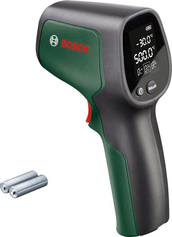 Bosch UniversalTemp Infraroodthermometer - (-30°C...+500°C) - Inclusief Batterijen