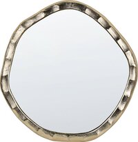 Beliani angke - decoratieve spiegel-goud-aluminium