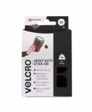 VELCRO® Klittenband punten Om vast te plakken Haak- en lusdeel, Extra sterk (Ø) 45 mm Zwart 12 stuk(s)