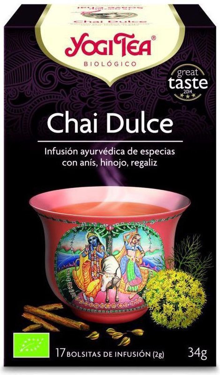 Yogi Tea Chai Dulce Infusión 17 X 2 G