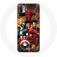 Maniacase Hoesje voor Xiaomi Redmi Note 10 5G Avengers invaders oude soldaten