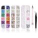 5600 Kiperline 5600 stuks strass-steentjes voor nagels, 36 kleuren, glitterstenen, nageldecoratie, met waxstift voor strass-steentjes en strass-steentjes