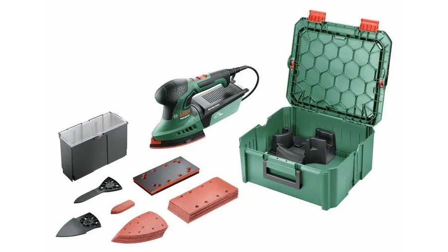 Bosch PSM 200 AES Multi Sander - 200W - Black/Green
