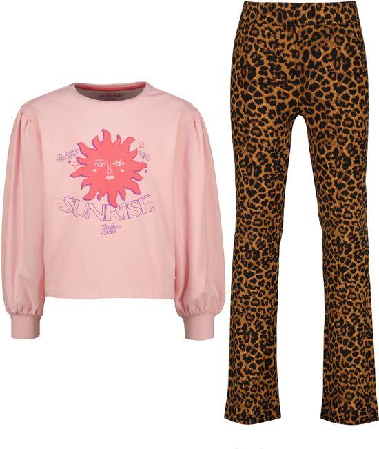 Vingino Winna Meisjes Pyjama Multicolor Brown Katoen/Elastaan Maat 170-176