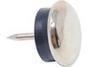 Adsamm MGR-N-18-16 MGR-N-18 Metalen glijders met buffer en spijker, zilver, Ø 18 mm