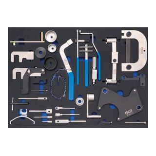 BGS Werkplaatswageninzet 3/3: gereedschapsset voor motorafstelling - Renault, Nissan, Opel, Volvo