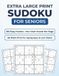 Extra Large Print Sudoku for Seniors: 100 Easy Large Print Sudoku Puzzles with Solutions | One Giant Puzzle Per Page in 40-Point Print for Adults, Seniors & Low Vision