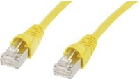 Telegärtner 100009366 RJ45 Netwerkkabel, patchkabel CAT 5e F/UTP 25.00 m Geel Vlambestendig, Snagless 1 stuk(s)