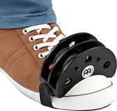 Meinl Percussion FJS2S-BK, voettamboerijn, voetpercussie, Cajon Add-ons/Cajon accessoires, stalen klemmen, Siam eiken, zwart