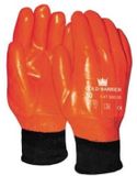 ESVSHop OXXA Winter PVC 47-500 handschoen, XL, Oranje, fluorescerend, Gevoerd, Koudebestendig, Anti-slip