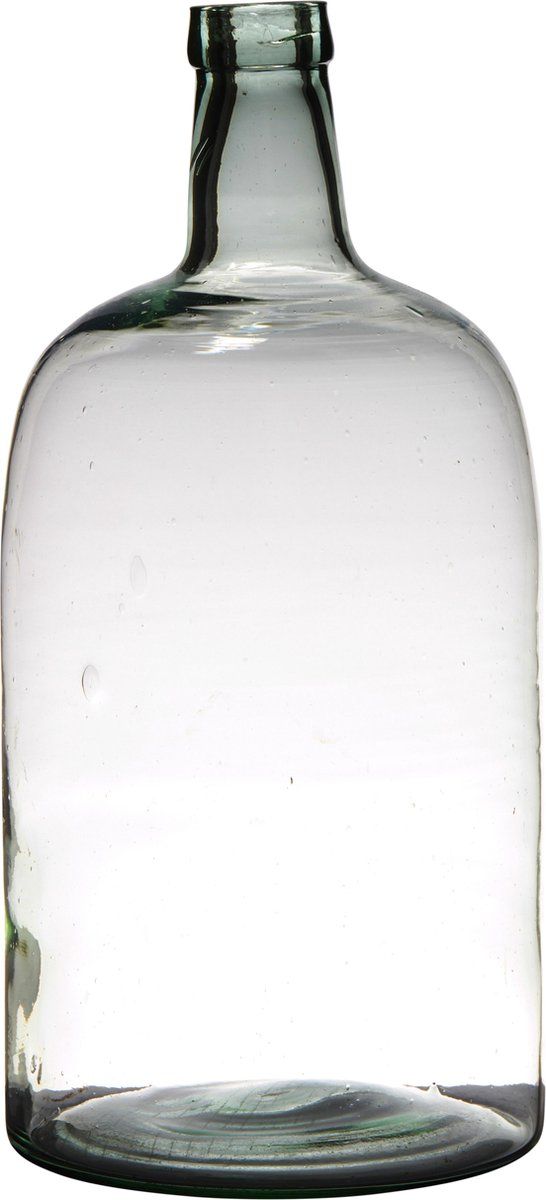 Hakbijl Glass Flesvaas Terri Glas Ø19xh40cm - Grijs