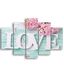 Homemania Wandfoto, 5 stuks, Valentine's Day-from Living, Room-Multicolor, 95 x 0,3 x 60 cm, HM205MDF22, MDF