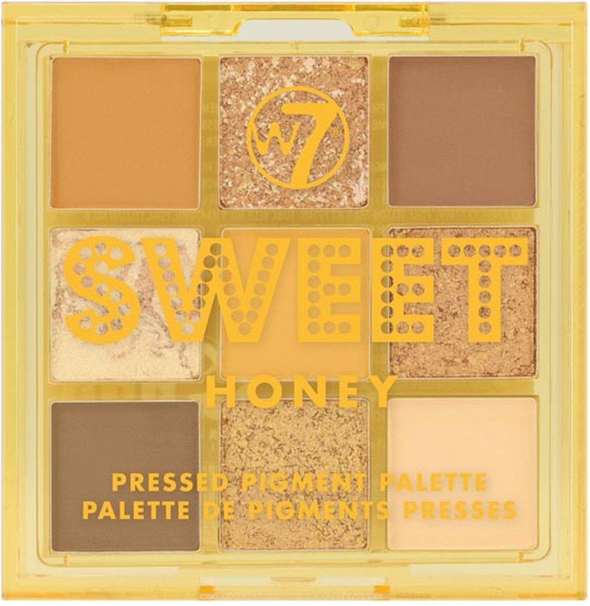 W7 Pressed Pigment Oogschaduw Palette - Sweet Honey - Multi