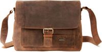 Harold's Leren Business tas Schoudertas Antic Messengerbag Nature Bruine