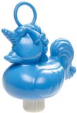 Duckiez eenhoorn badeendje badspeelgoed - blauw - 15 x 7 cm