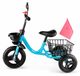Vélo d'apprentissage pour enfants avec paniers, métal, bleu, adapté aux enfants de 2 à 6 ans