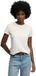 Superdry Essential Logo Slim Fit T-shirt Dames Korte Mouw Ronde Hals Katoen Desert Bone Off White L