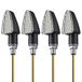 PROZOR 4 stuks waterdichte knipperlichten, 15 leds, 12 V, mini-knipperlichten voor motorfiets