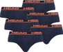 Head Slip Set van 6 Blauw/Oranje Mannen L