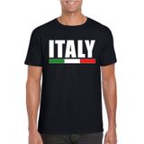 Bellatio Decorations Italy Zwart Supporter Shirt Heren S