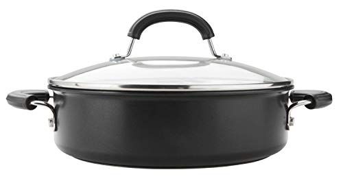 Circulon Totaal Saute Pan met deksel 28cm - Duurzaam Non Stick - Hard geanodiseerd - Inductie - Oven en vaatwasser bestendig
