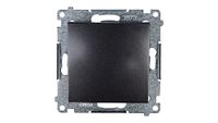 Kontakt-Simon DW1.01/48 elektrische schakelaar, antraciet, kunststof, IP20, IP44, 250 V, 10 A, 75 mm