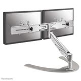 Neomounts FPMA-D940DD Pied pour 2 moniteurs, 10-24 pouces, Argent
