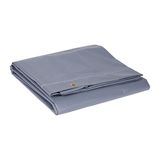 SPOTLIGHT - Plat zeil voor aanhangers - 200 x 120cm / 400g/m² - Maat XL - Waterdicht afdekzeil - Grijs - 100% PVC